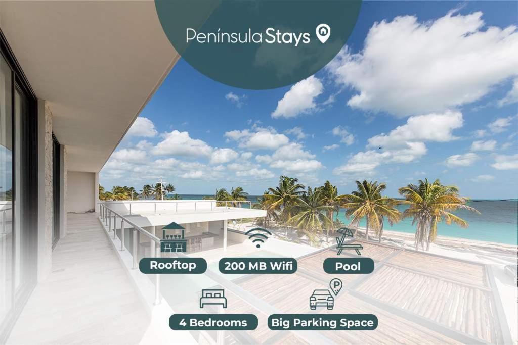 Beachfront Coco Modern Designer House By Peninsula Stays San Crisanto Luaran gambar